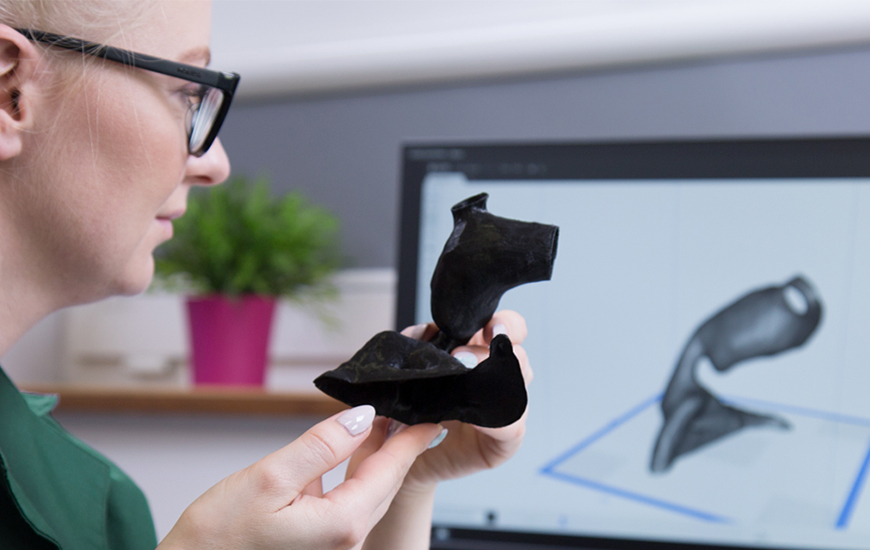 ZORTRAX Case Study GUM homograft model 3D printed with Z-SEMIFLEX